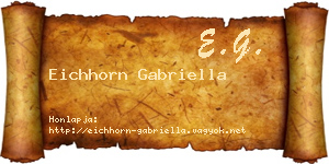 Eichhorn Gabriella névjegykártya